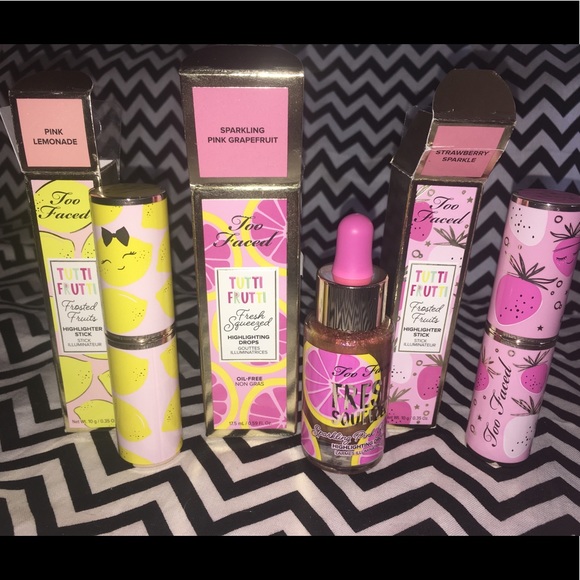 Too Faced Other - ***SOLD**** Faced Tutti Fruitti Highlighter Trio